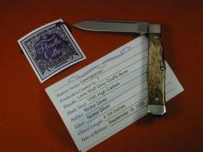 Titusville Cutlery Lone Wolf Gray Giraffe Bone Lexingtonian Coffin Jack Knife Rare 1 of 7 COA USA