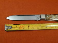 Titusville Cutlery Lone Wolf Gray Giraffe Bone Lexingtonian Coffin Jack Knife Rare 1 of 7 COA USA