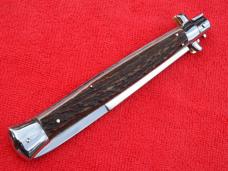  New 13"  Italian Stiletto Stag-Horn  SS-Bayonet grind Blade full lined nickel/silver bolsters