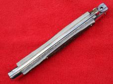  New 13"  Italian Stiletto Stag-Horn  SS-Bayonet grind Blade full lined nickel/silver bolsters