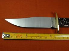 Schatt & Morgan Red Jigged Bone Fixed Blade Sheath Knife by Cooper Cutlery 50RJB USA Made Model 50