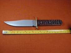 Schatt & Morgan Red Jigged Bone Fixed Blade Sheath Knife by Cooper Cutlery 50RJB USA Made Model 50