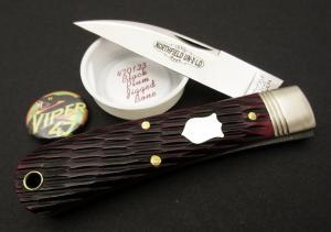 Great Eastern Cutlery Northfield #47 Viper Black Plum Jigged Bone GEC 470123