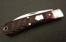 Great Eastern Cutlery Northfield #47 Viper Black Plum Jigged Bone GEC 470123