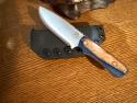 Hand Crafted Bonehead Hunting Knife w/Adjustable Kydex Sheath Made in USA