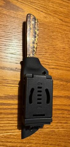 Hand Crafted Bonehead Hunting Knife w/Adjustable Kydex Sheath Made in USA