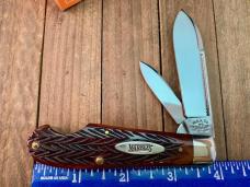 Marbles MSA Gladstone MI (Dave Shirley) Easy Open Tear Drop Jack Brown Italian Jigged Bone 2001