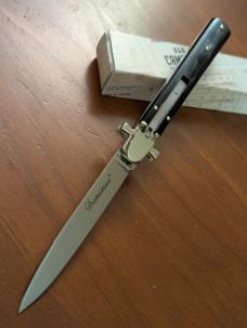 NIB AGA CAMPOLIN BRAZILIAN HORN DOMINUS 23CM-9" SWEDGE BLADE AUTOMATIC