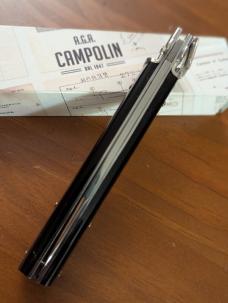 NIB AGA CAMPOLIN BRAZILIAN HORN DOMINUS 23CM-9" SWEDGE BLADE AUTOMATIC