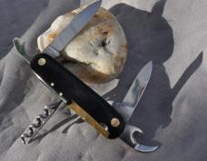 Kauffmann K55K Multi Blade Folder 6 Blades  3 1/2" Closed Mint No Sign Of Use Made For A Swiss Co.
