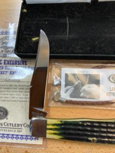 Case xx Tony Bose Olive Green Bone 2011 BackPocket Case Collector Club #401 of 1000 made comes  with