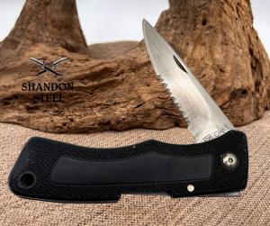 CRKT Coyote 6412 Taiwan Lockback Folding DropPoint Combo Blade Pocket Knife 16