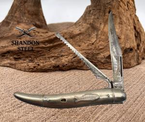 Imperial USA Vintage Fishing Folding Pocket Knife Can Opener Hook Remover 25