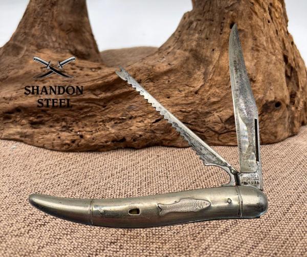Imperial USA Vintage Fishing Folding Pocket Knife Can Opener Hook Remover (25) Imperial USA Vintage Fishing Folding Pocket Knife Can Opener Hook Remover (25)