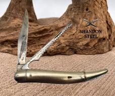 Imperial USA Vintage Fishing Folding Pocket Knife Can Opener Hook Remover (25)