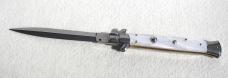 NEW FRANK BELTRAME 11" DAGGER BLADE ACRYLIC PEARL ITALIAN STILETTO - LAST ONE