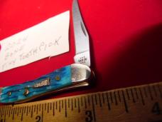 2024 CASE XX BLUE JIGGED BONE TINY TOOTHPICK MINT UNUSED NO BOX 