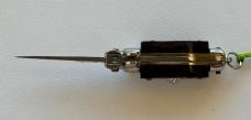 Rare Miniature Switchblade Knife, Ebony Wood Scale, Original Tassel, Maniago Italy