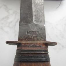 Vintage Kuno Ritter Boot Knife 6" Solingen Germany Steel. 