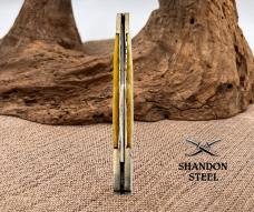 Handmade Folding Slipjoint PocketKnife Bone Handle Single Clip Point  Blade (34)