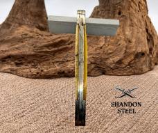 Handmade Folding Slipjoint PocketKnife Bone Handle Single Clip Point  Blade (34)