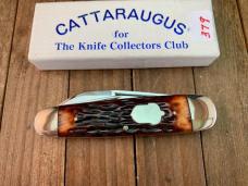 Cattaraugus Cutlery (A.G. Russell) Sleeveboard Whittler Brown Jigged Bone Seki Japan 1989