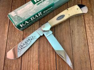 Kabar Saddlehorn Made for the Kabar Collector’s Club Smooth White Bone 2001