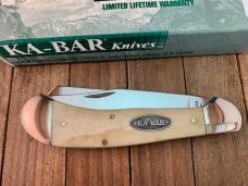 Kabar Saddlehorn Made for the Kabar Collector’s Club Smooth White Bone 2001