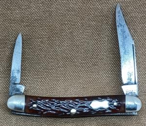 German tiny Stockman modified into a 2-blade knife