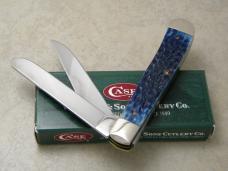 Case XX USA 8 Dot (2002) Navy Blue Bone 6254 Trapper Knife NIB