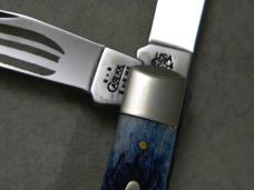 Case XX USA 8 Dot (2002) Navy Blue Bone 6254 Trapper Knife NIB