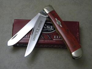 Case XX USA 10 Dot (2000) Red Bone 6254 Limited Edition Trapper Knife NIB