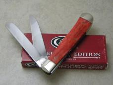 Case XX USA 10 Dot (2000) Red Bone 6254 Limited Edition Trapper Knife NIB