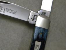 Case XX USA 8 Dot (2002) Medit. Blue Bone 6254 Limited Edition Trapper Knife NIB