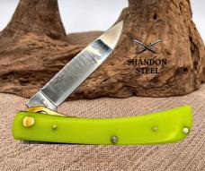 Rough Ryder Glow RR1427 Green Single Blade New In Box Sodbuster Jr Liner Lock 45