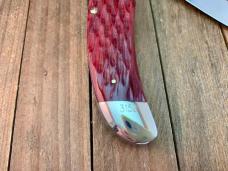 Kabar Folding Hunter For the Ka-Bar Knife Collectors Club Red Jigged Bone 1997