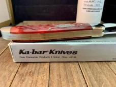 Kabar Folding Hunter For the Ka-Bar Knife Collectors Club Red Jigged Bone 1997