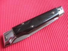 Vintage Italian INDIANA 8" Slant Bolster HORN Switchblade Knife