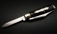 Great Eastern Cutlery #86 Waynorth Black Jack SFO Charlie Campagna Gabon Ebony GEC 861219