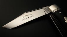 Great Eastern Cutlery #86 Waynorth Black Jack SFO Charlie Campagna Gabon Ebony GEC 861219