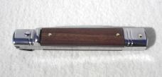 NEW OLD STOCK AKC 8" LEVER LOCK SWEDGE BLADE SANTOS MAHOGANY WOOD MANIAGO ITALY  - NEVER USED