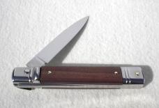 NEW OLD STOCK AKC 8" LEVER LOCK SWEDGE BLADE SANTOS MAHOGANY WOOD MANIAGO ITALY  - NEVER USED