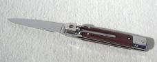 NEW OLD STOCK AKC 8" LEVER LOCK SWEDGE BLADE SANTOS MAHOGANY WOOD MANIAGO ITALY  - NEVER USED