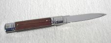 NEW OLD STOCK AKC 8" LEVER LOCK SWEDGE BLADE SANTOS MAHOGANY WOOD MANIAGO ITALY  - NEVER USED