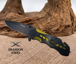 WARTECH Tank Tactical Spring Assisted Opening Rescue Folding Pocket Knife 7007