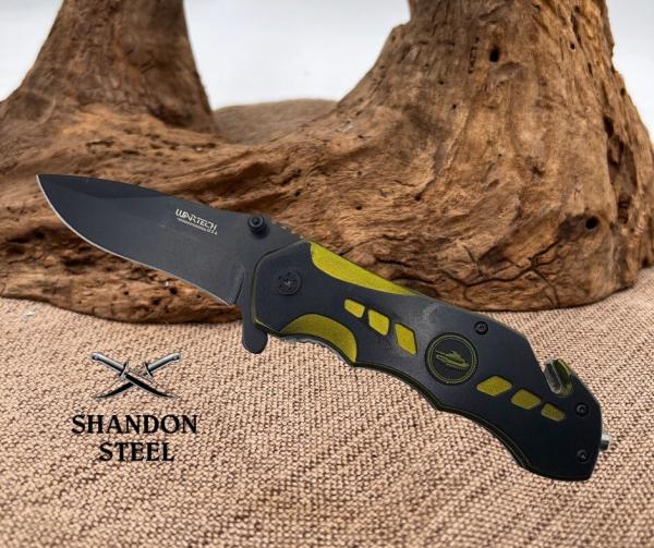 WARTECH Tank Tactical Spring Assisted Opening Rescue Folding Pocket Knife 7007 WARTECH Tank Tactical Spring Assisted Opening Rescue Folding Pocket Knife 7007