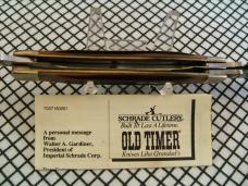 SCHRADE OLD TIMER 80T SR. STOCKMAN MINT NEW IN BOX WITH PAPERS AND FREE CAP OFFER POCKET KNIFE