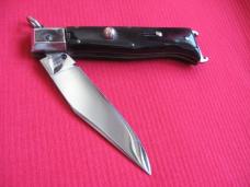 Vintage Italian Zoppis Horn Jaguar Ring Pull Switchblade Knife