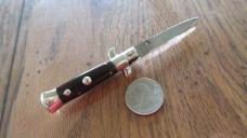 c.1950's-60's MADE IN ITALY 12cm PICK LOCK Cow HORN SCALES MINT !