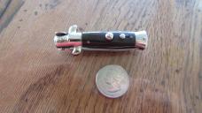 c.1950's-60's MADE IN ITALY 12cm PICK LOCK Cow HORN SCALES MINT !